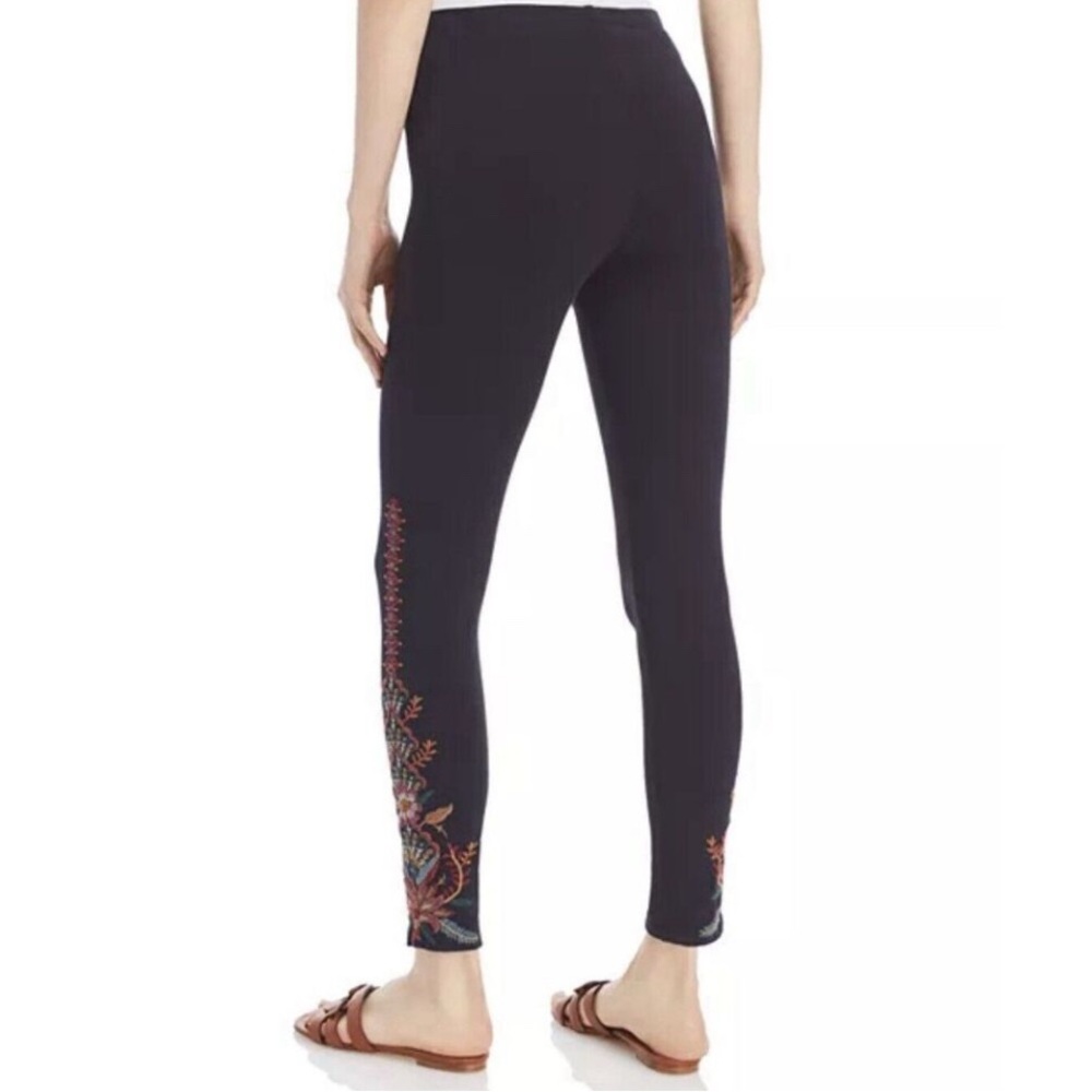 Johnny Was Avita Embroidered Leggings - XL JW Black - Cottage Core - Picture 2 of 14